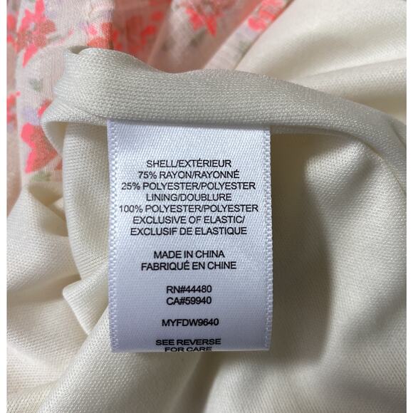 Tinseltown Floral Corset Tiered Mini Dress Junior S Orange Milkmaid Bustier NWT - Picture 12 of 13